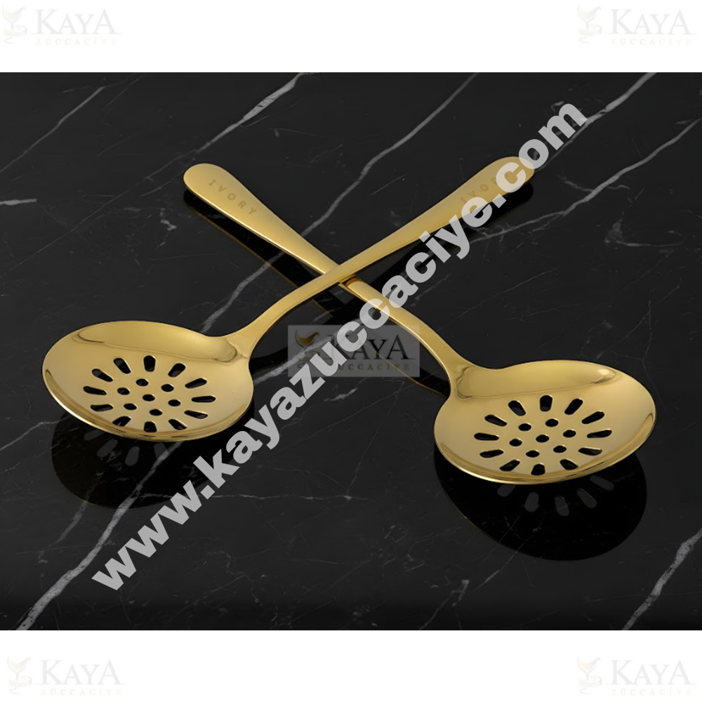 BZD IVORY ÇELİK SERVİS GOLD KEVGİR 26 CM 1*24