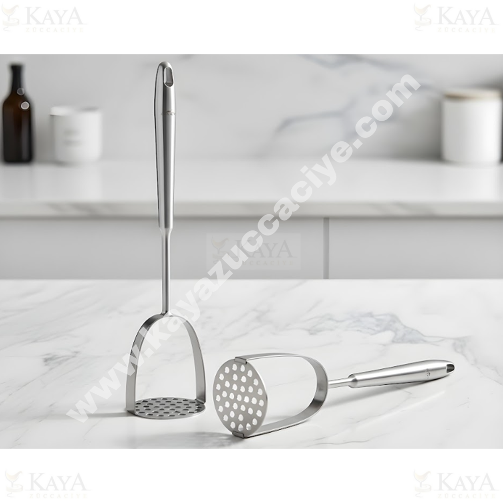 BZD IVORY PATATES EZİCİ METAL SAPLI ÇELİK 1*48