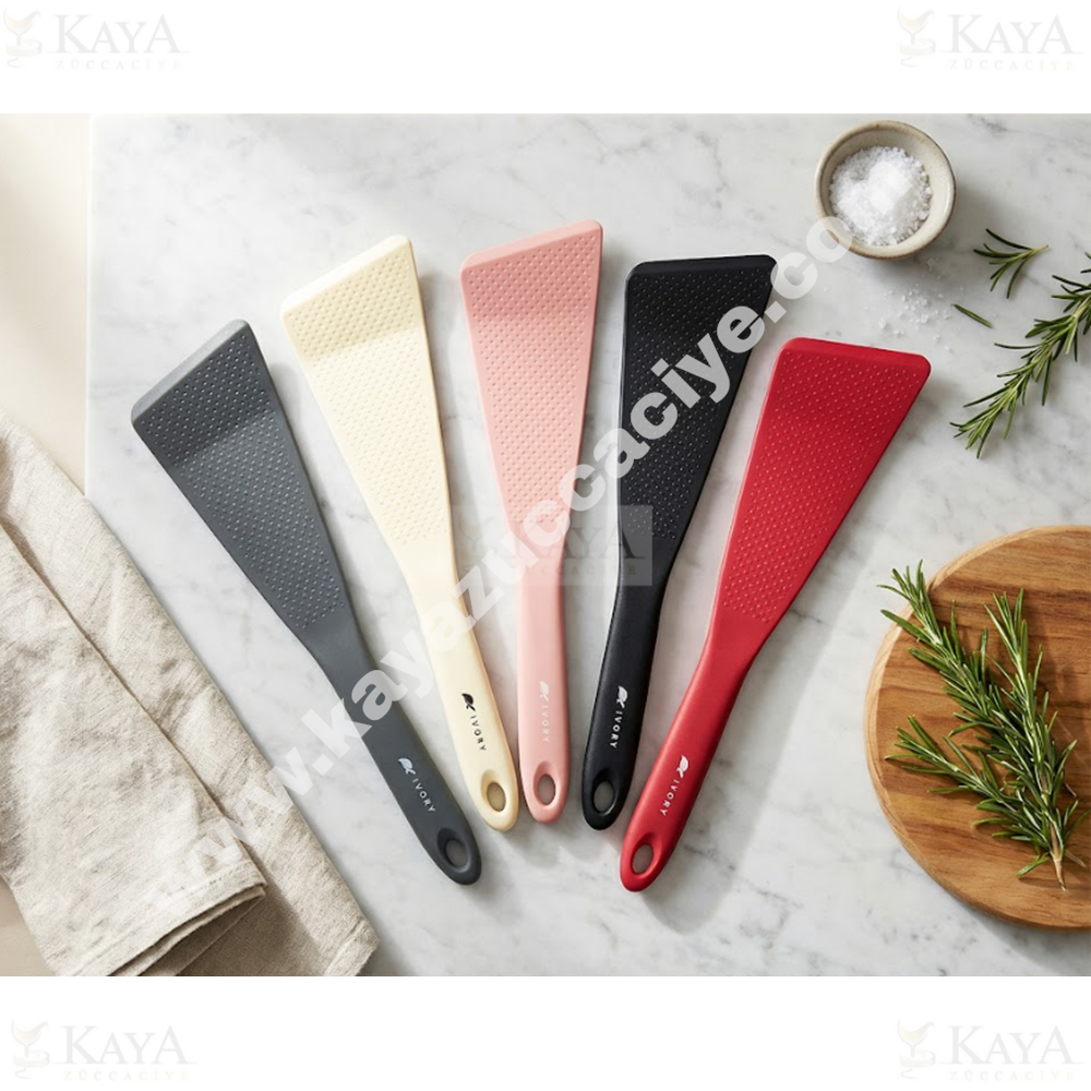BZD IVORY SİLİKON SERVİS SPATULASI KESİK 31x8 CM L BOY 1*24