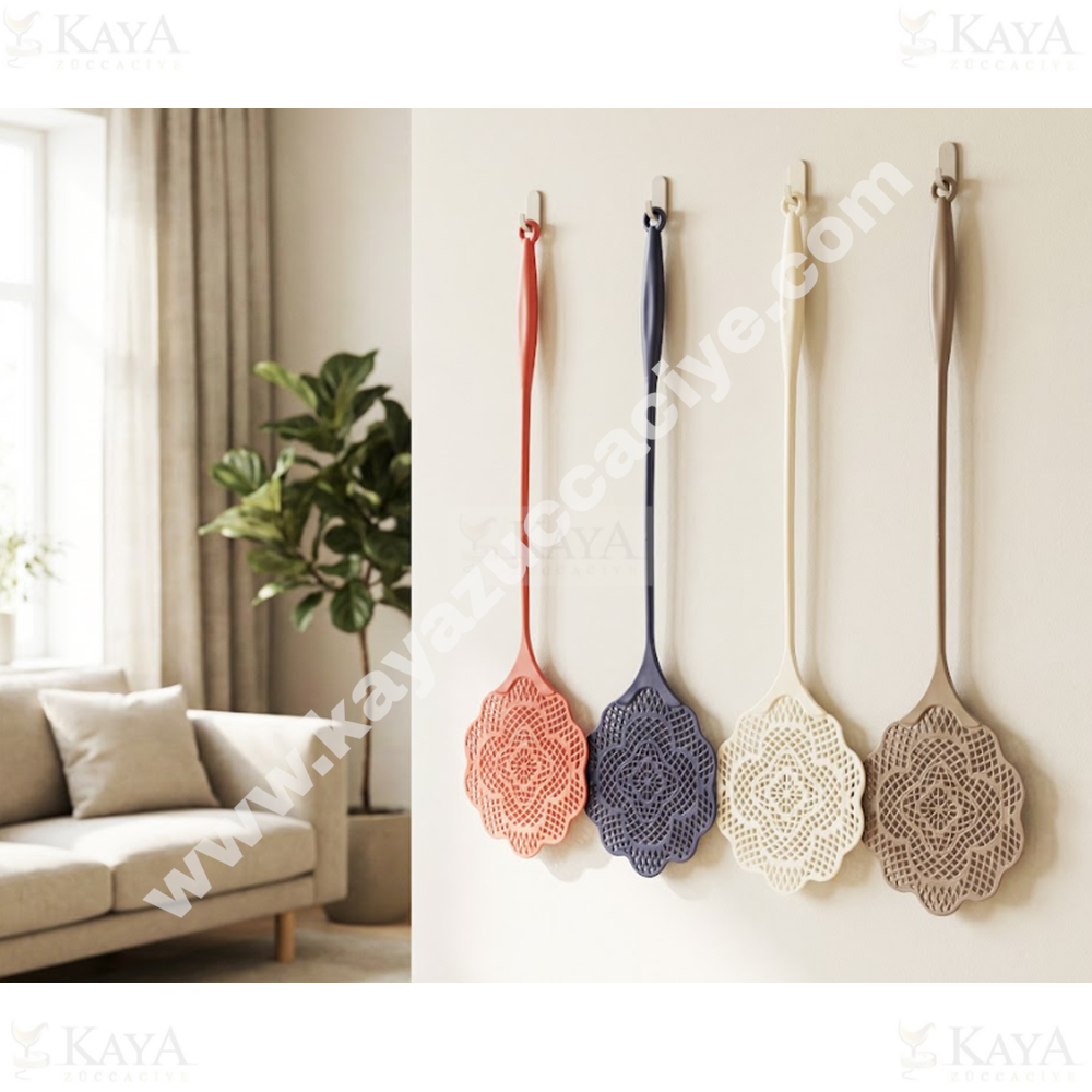 BZD IVORY SİNEK PATPATI LALE SAPLI DANTEL MODEL 51 CM 1*10