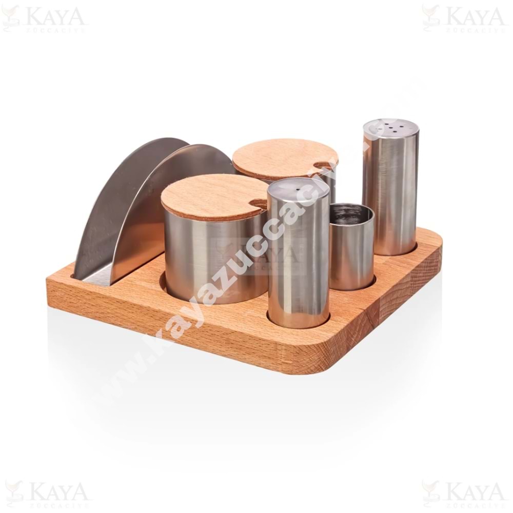 KISMET METAL BAHARATLIKLI VE TUZLUK PEÇETELİKLİ TAKIMI 6 LI