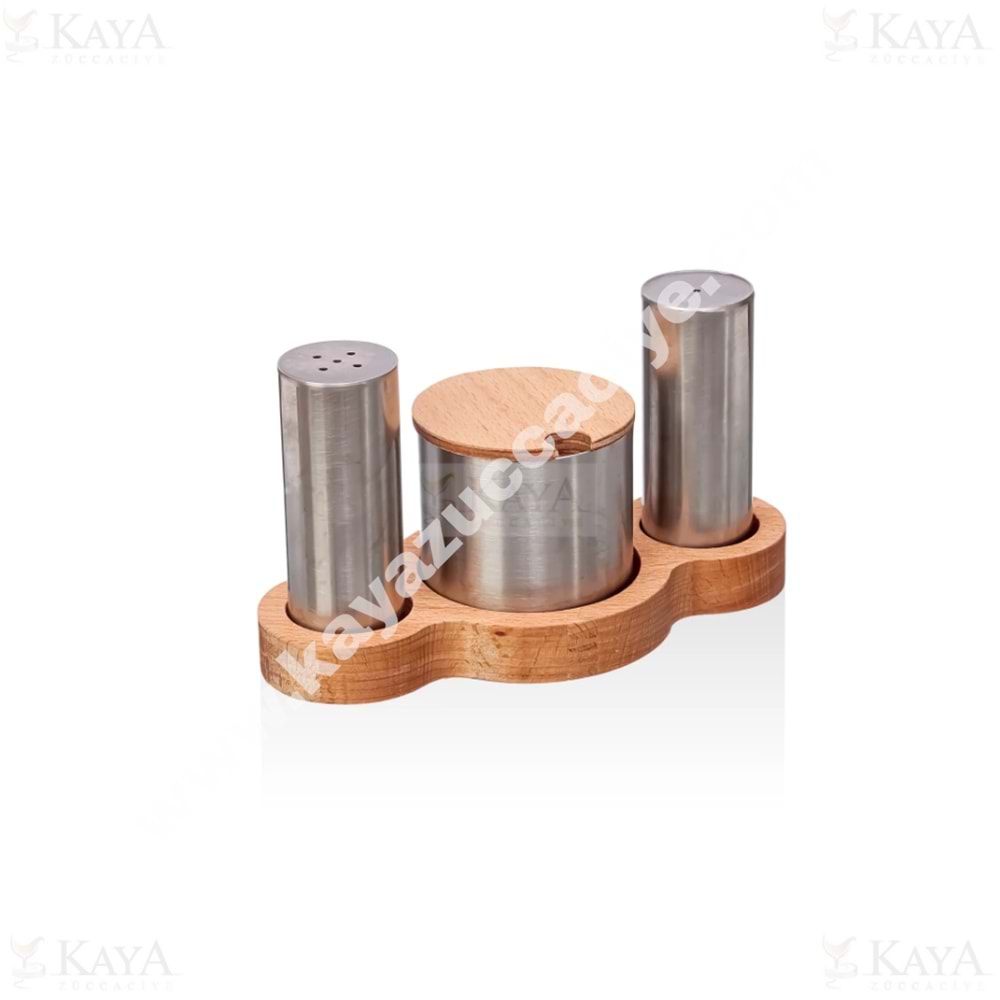 KISMET METAL BAHARATLIKLI VE TUZLUK TAKIMI 3 LÜ