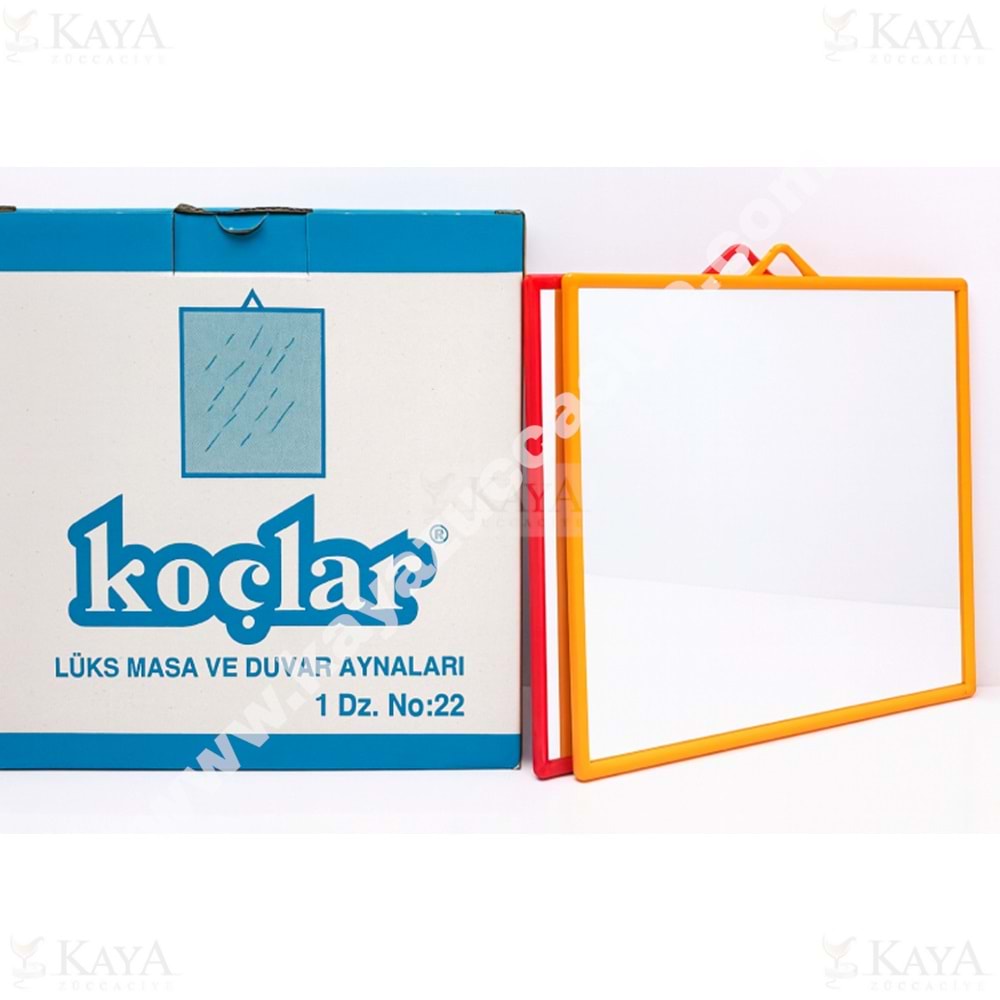 KOÇLAR AYNA KÖŞELİ DUVAR AYNASI 19x21 CM NO:22 1*12