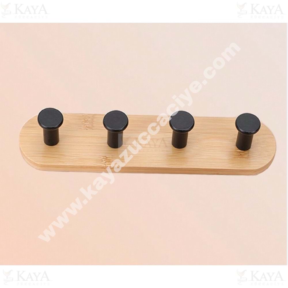 KRD BAMBU 4 LÜ OVAL YAPIŞKANLI ASKILIK 1*12