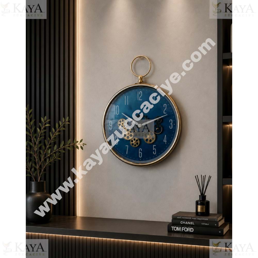KRD DUVAR SAATİ ÇARKLI MODEL BAKIR 1*6