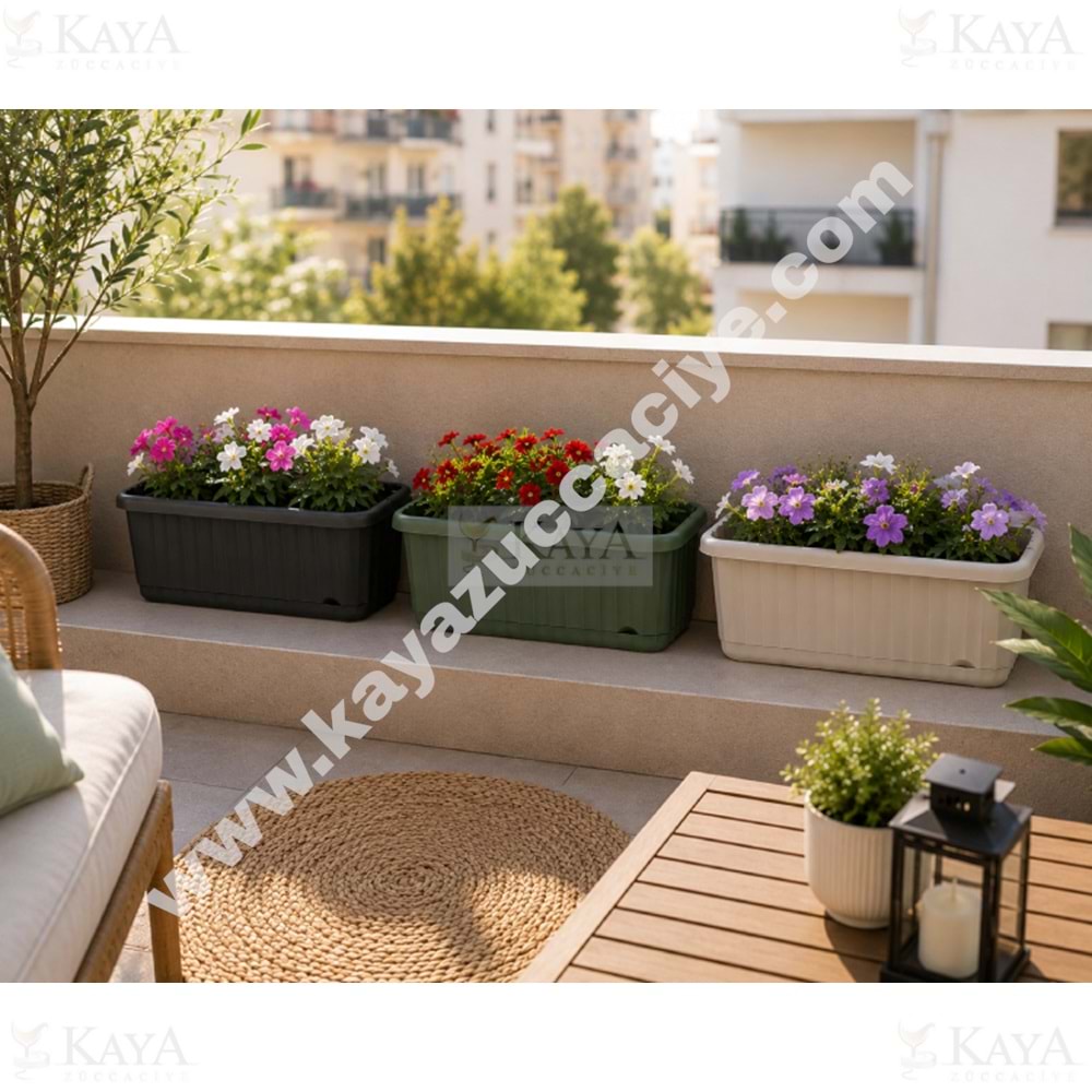 KARASU SAKSI ZERAF BALKON SAKSI 2 NO 7.5 LT 44x17.5x15 CM 1*12
