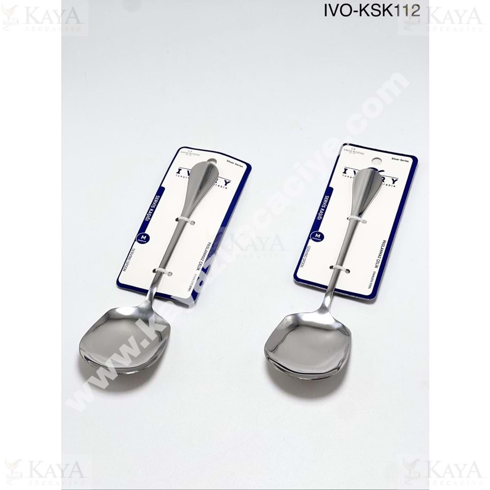 BZD IVORY METAL SERVİS KAŞIĞI ORTA 22 CM 1*24