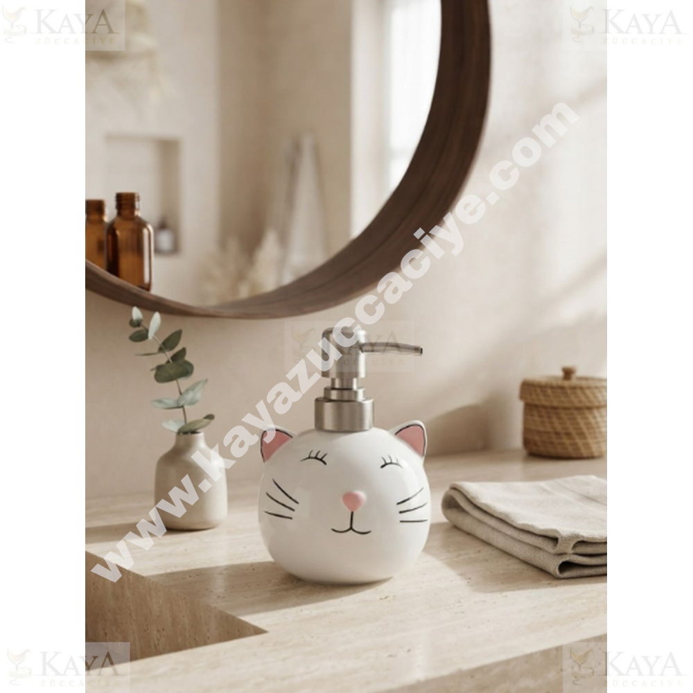 LUCA MİA SERAMİK SIVI SABUNLUK PATO KEDİ MODEL 1*48