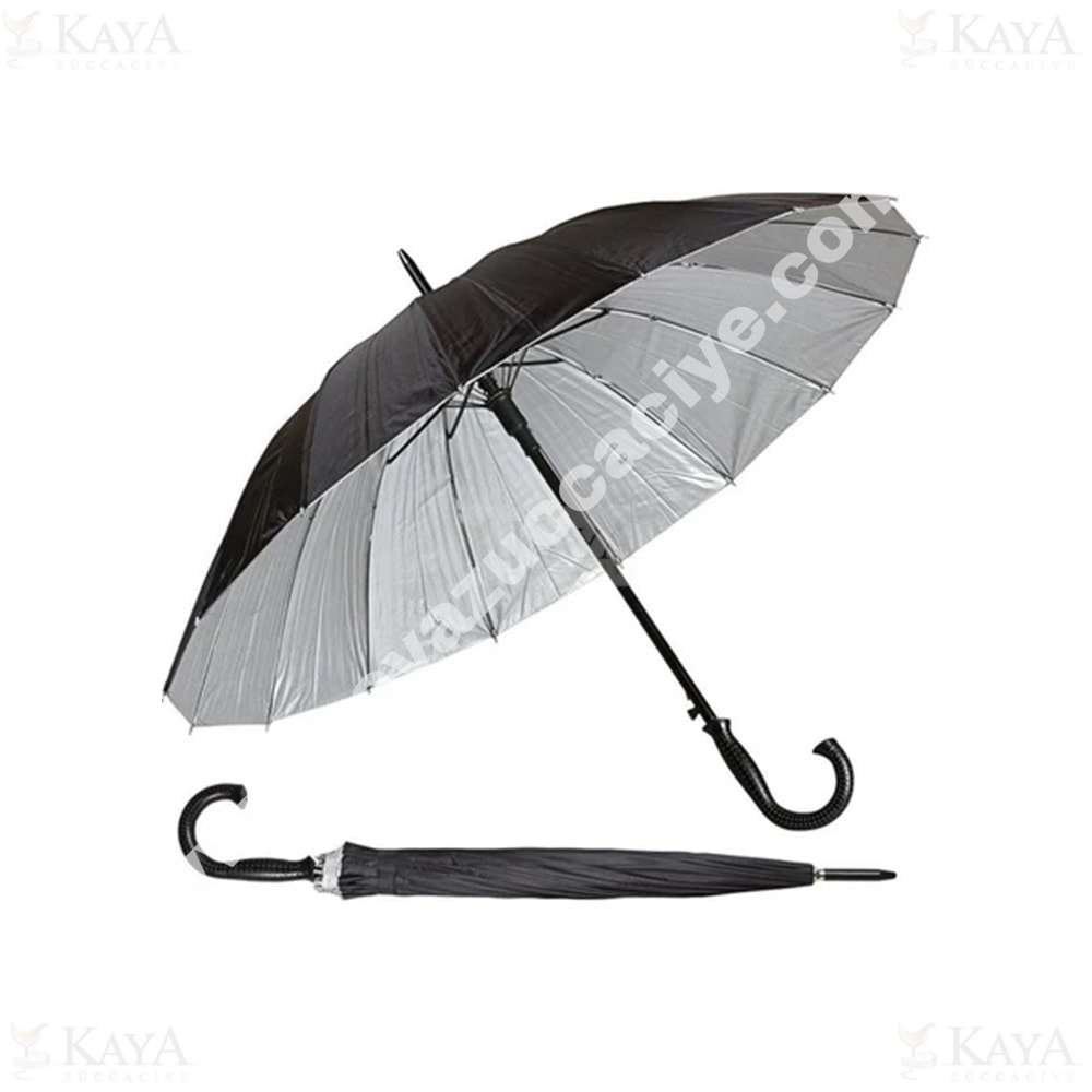 LRN NÜANS ŞEMSİYE 16 TEL SİYAH BASTON ŞEMSİYE 1*60