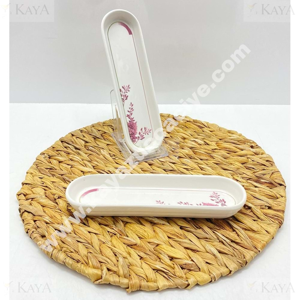 ALİNA HOME PEMBE LAVANTA OVAL ZEYTİNLİK 23X6,5 CM 1*32