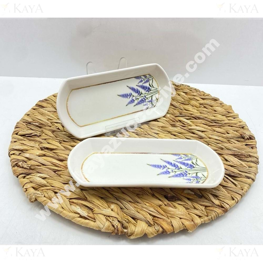 ALİNA HOME LAVANTA BAHÇESİ OVAL KAYIK KÜÇÜK 20X9 CM 1*12