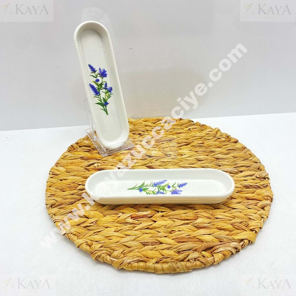 ALİNA HOME LAVANDER OVAL ZEYTİNLİK 23X6,5 CM 1*32