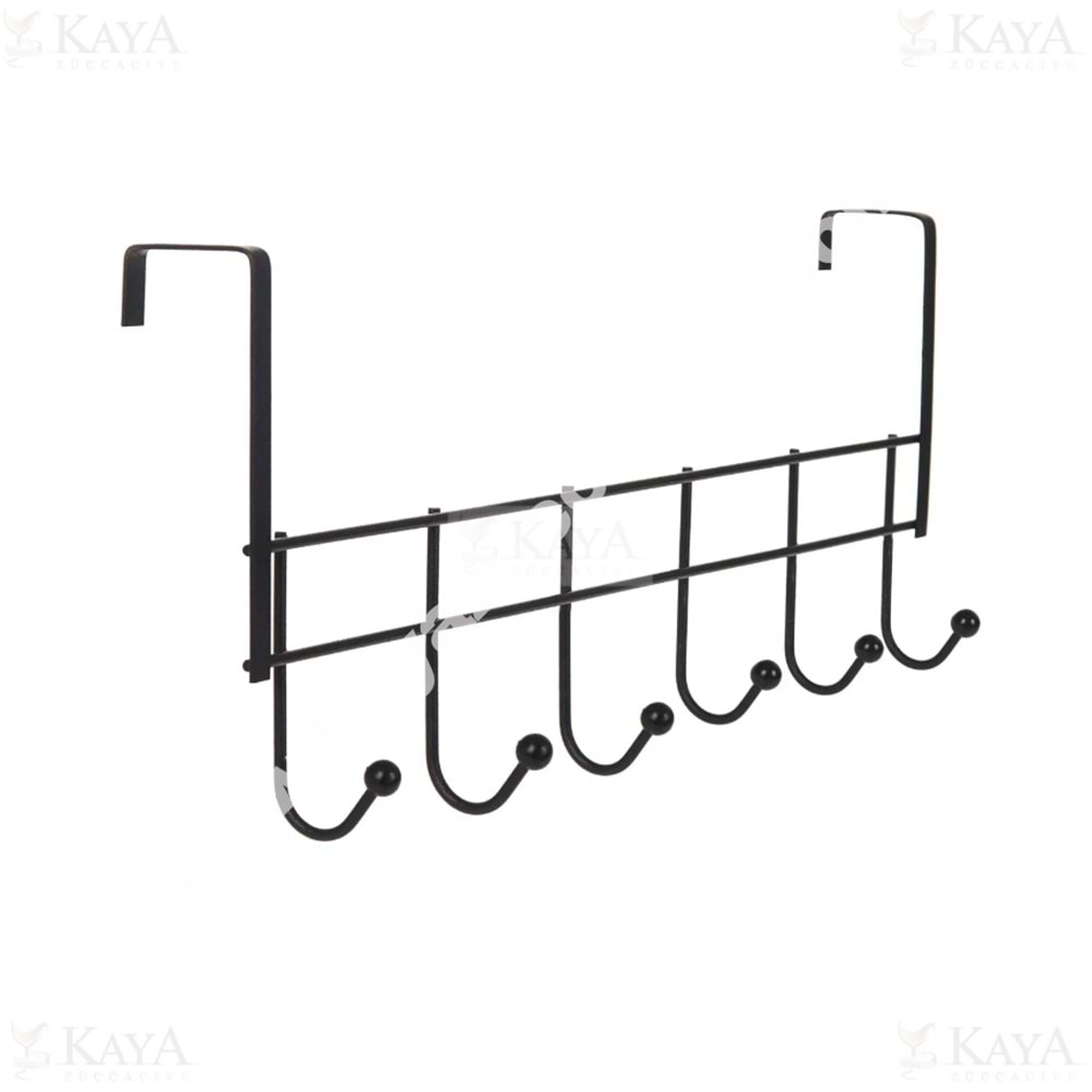 ALKA METAL ASKI AMERİKAN KAPI ARKASI SİYAH 6 LI ASKI 1*5