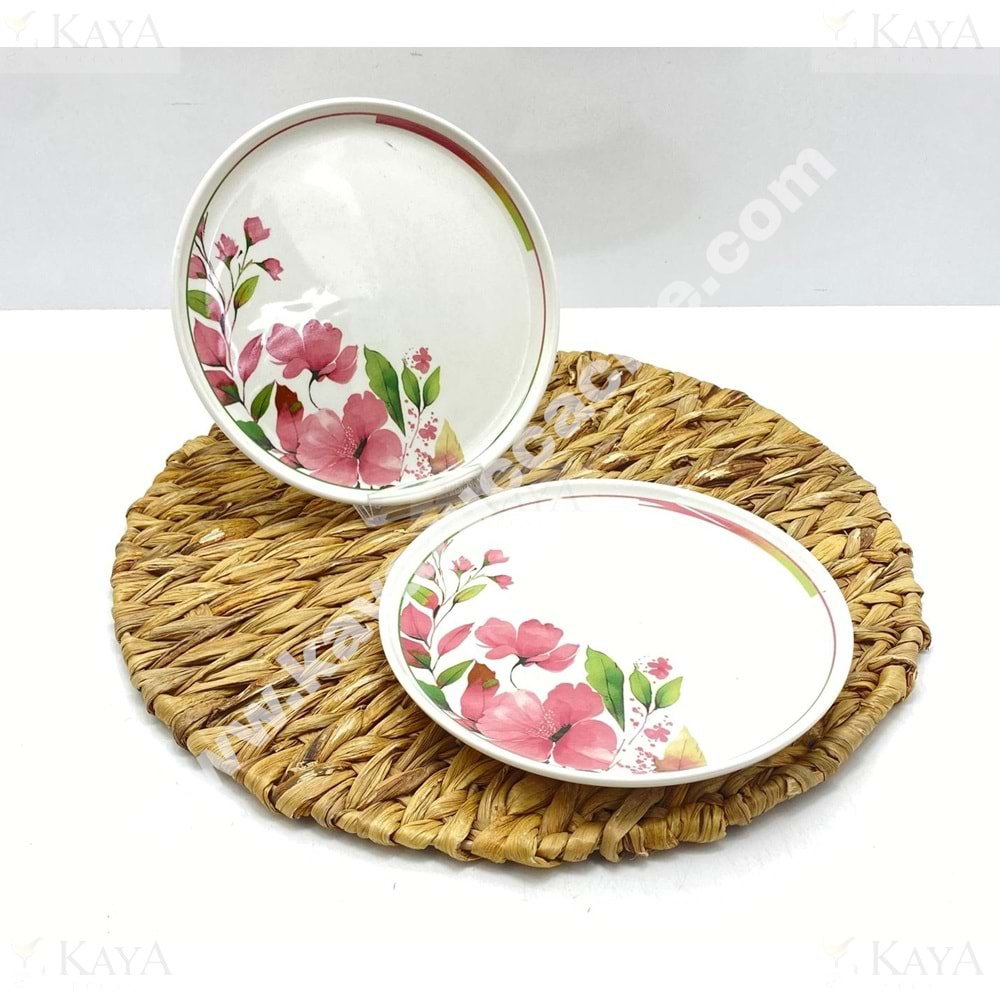 ALİNA HOME PEMBE MAGNOLYA PASTA TABAĞI 20 CM 1*12