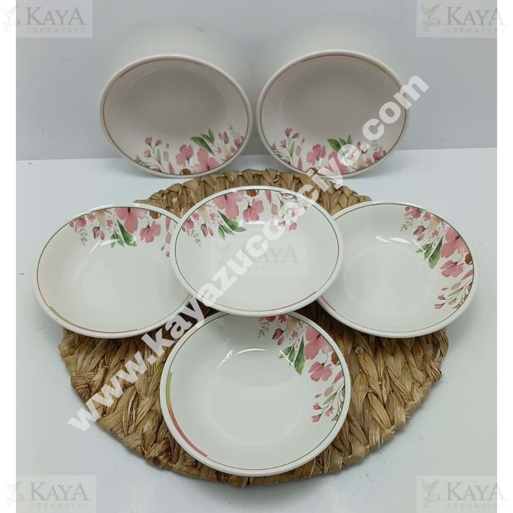 ALİNA HOME PEMBE MAGNOLYA KÜÇÜK YEMEK TABAĞI 17 CM 1*18