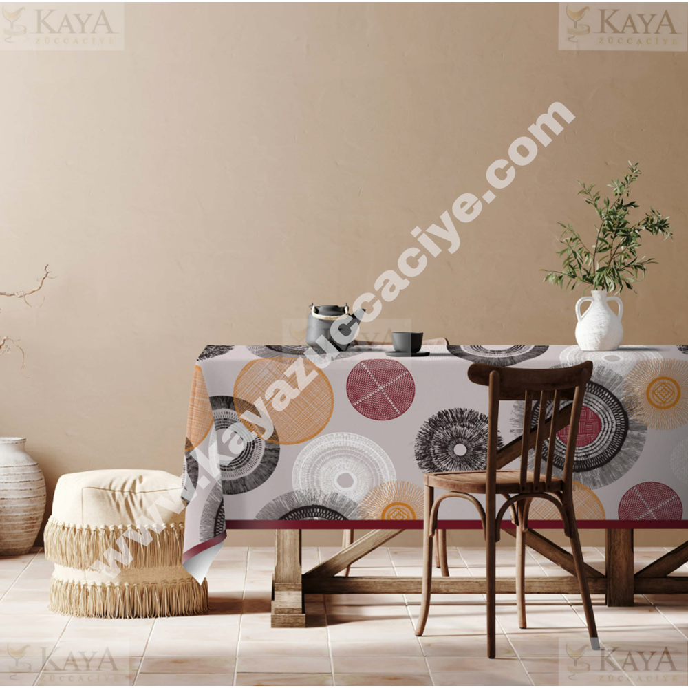 SERMAT HAZIR MASA ÖRTÜSÜ DİLİMLİ 140x220 CM 1*25