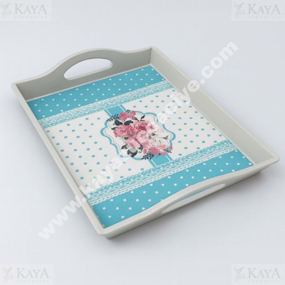TRİA MELAMİN TEPSİ BÜYÜK KULPLU TEPSİ 30x42 CM 1*25