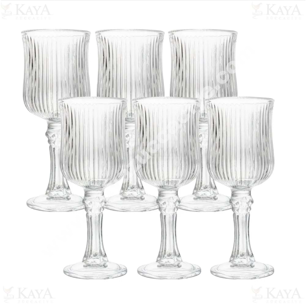 MLN CAM AYAKLI KAHVE YANI BARDAĞI 6 LI 10904 1*24