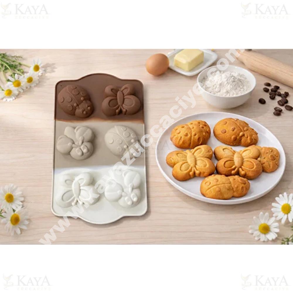 MLN SİLİKON KEK KALIBI MUFFİN FİGÜRLÜ 6 LI 1*12