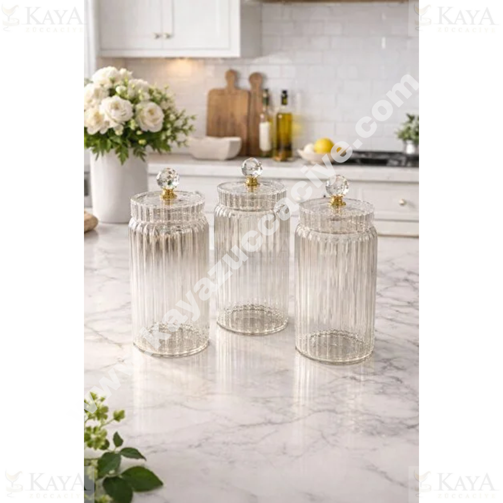 MLN CAM KAVANOZ KRİSTAL KAPAKLI 1100 ML 1*24