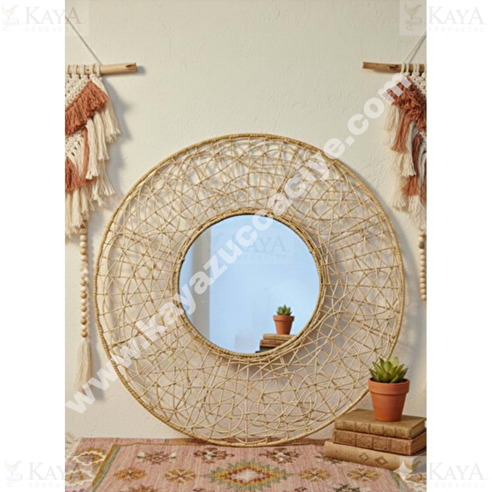 MLN HASIR YUVARLAK AYNA 55 CM 1*6