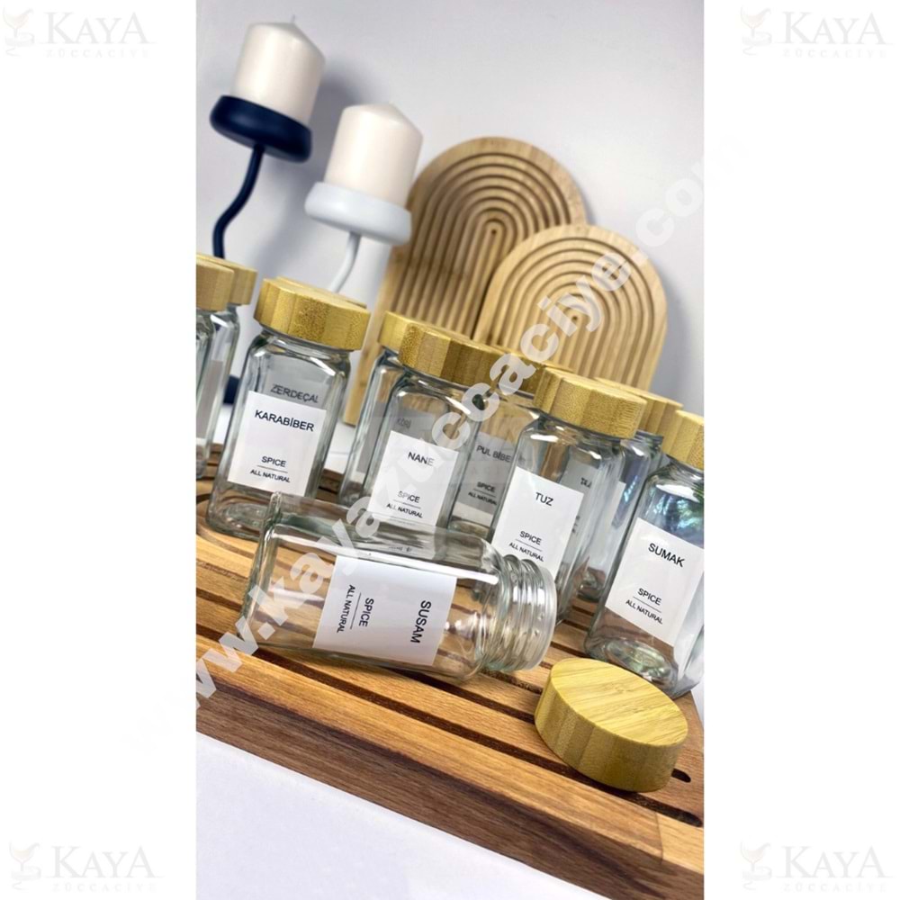 MLN BAMBU KAPAK CAM KARE BAHARATLIK 1*12