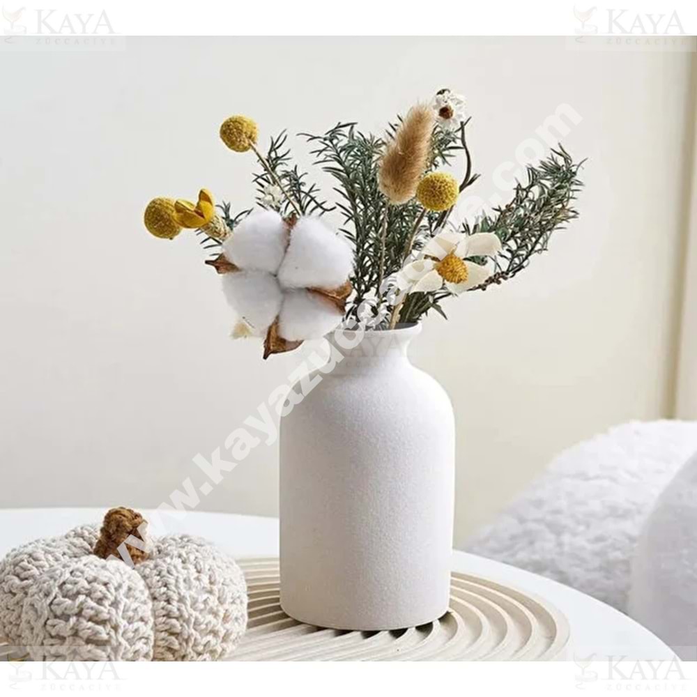 MLN SERAMİK SİLİNDİR PİNTEREST VAZO 20 CM 1*24