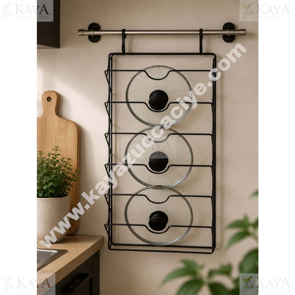 NİL METAL ASKILI TENCERE KAPAK TUTACAĞI SİYAH 1*24
