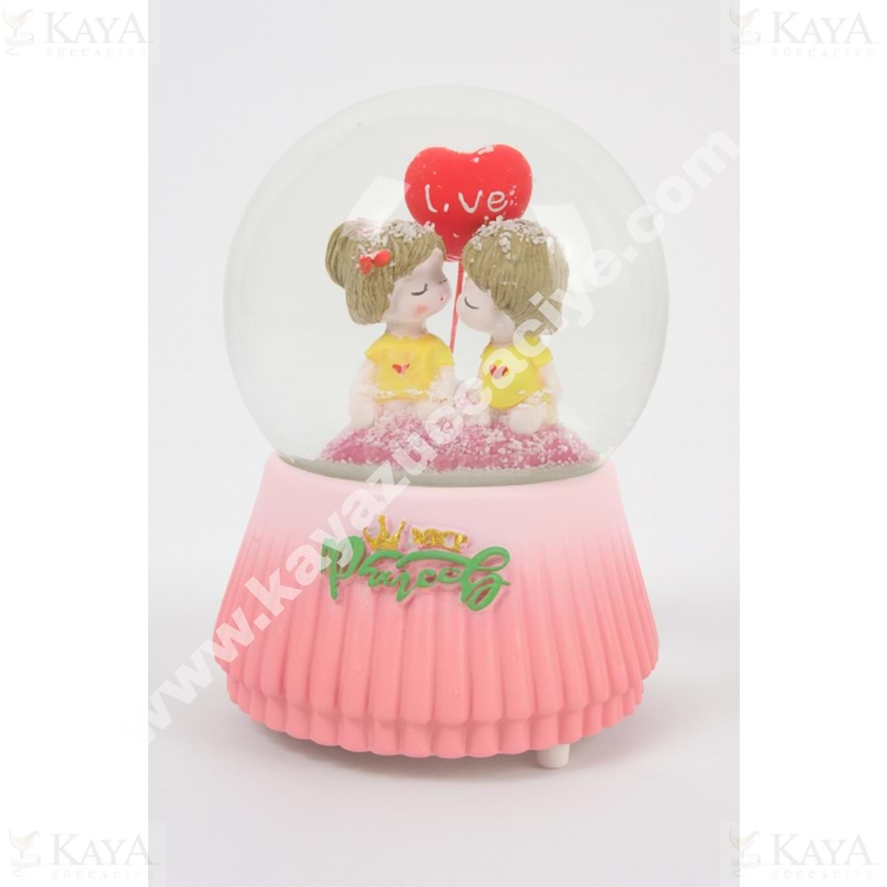 NRX KAR KÜRESİ IŞIKLI VE MÜZİKLİ PİLLİ 15 CM 1*12