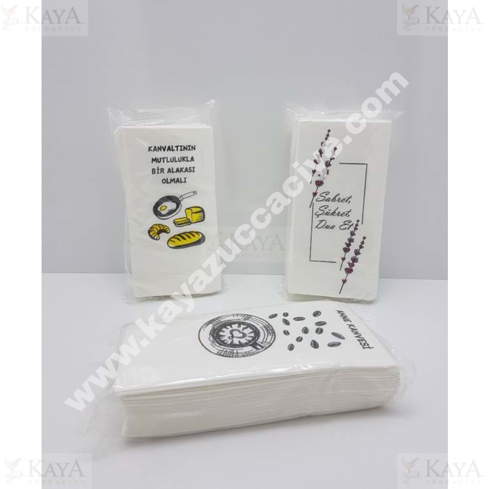 STR KONUŞAN PEÇETE 30 LU YAZILI PEÇETE 25x33 CM 1*108