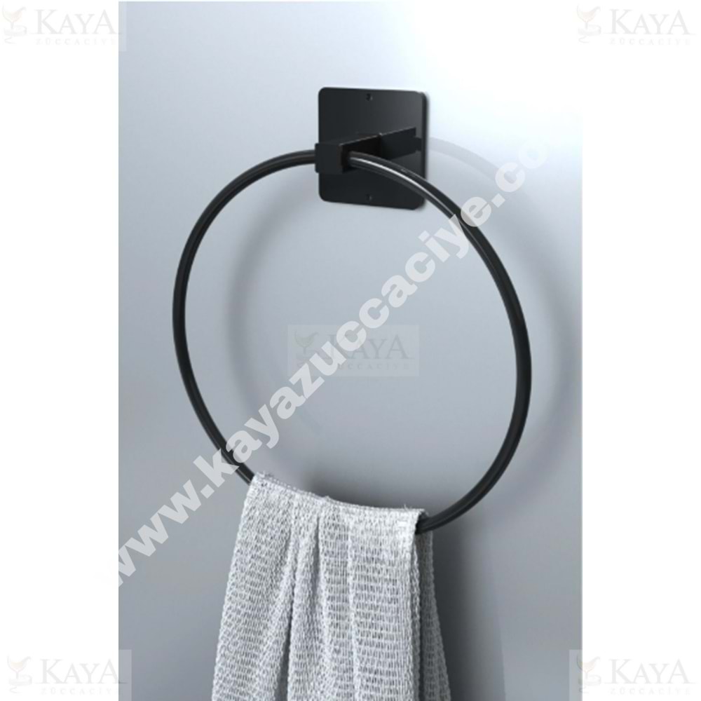 KOÇLAR SİYAH YUVARLAK HAVLULUK YAPIŞKANLI 1*60