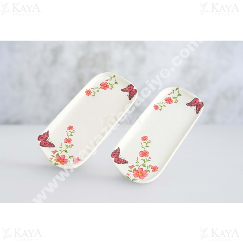 ALİNA HOME DALGALI KÜÇÜK OVAL KELEBEK KAYIK PEMPE 22 CM 1*12