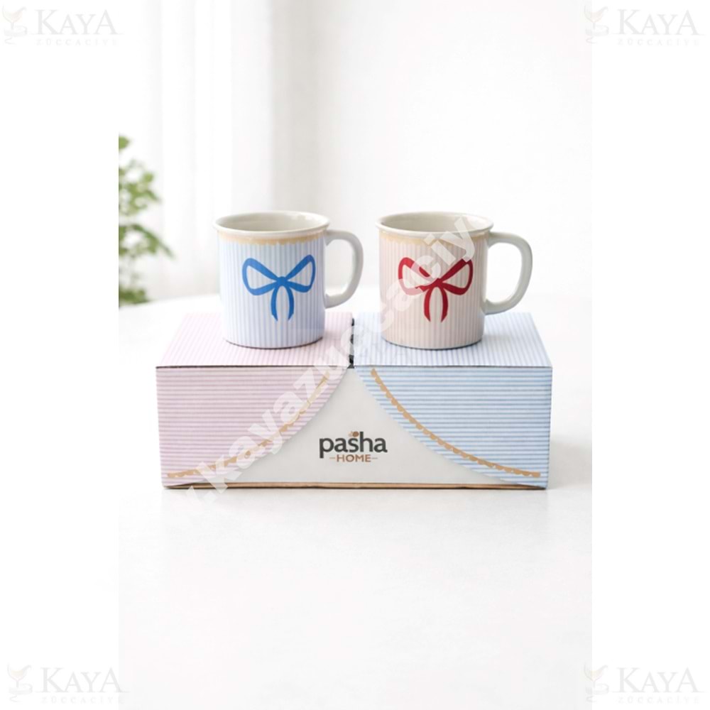 PASHA PORSELEN KUPA SETİ RİBBON 2 Lİ 1*12