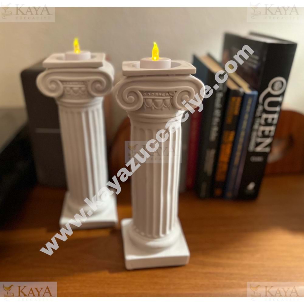 BZD LOTUS MUM DEKORATİF SÜTUN DESEN 1*12