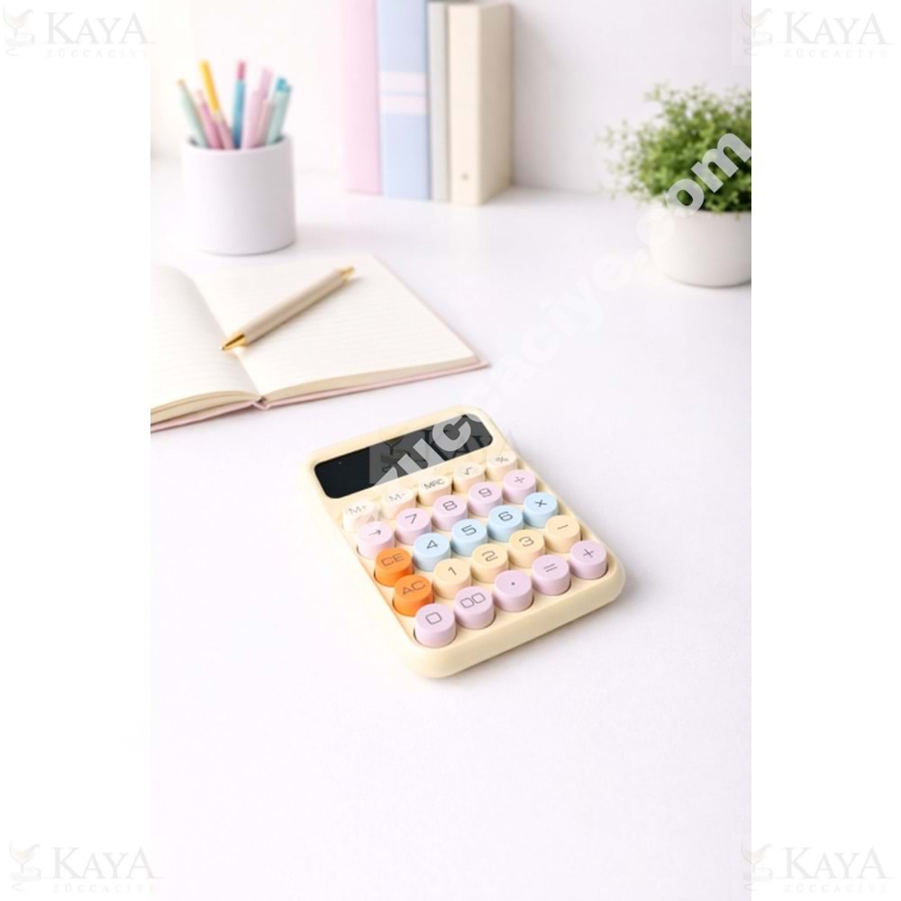 PANGO RENKLİ HESAP MAKİNASI 12 HANELİ 1*24