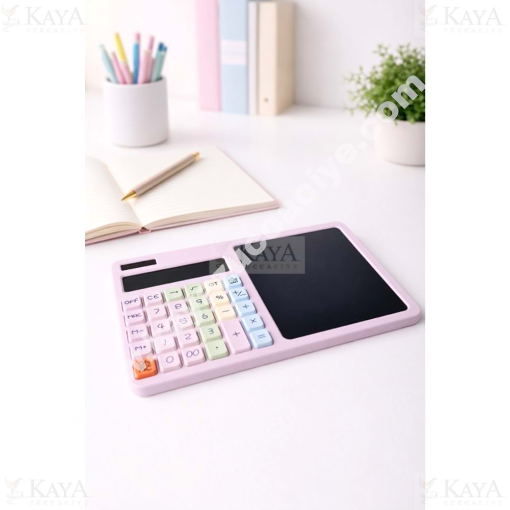 PANGO RENKLİ HESAP MAKİNASI VE ÇOCUK TABLETLİ 12 HANELİ 1*10