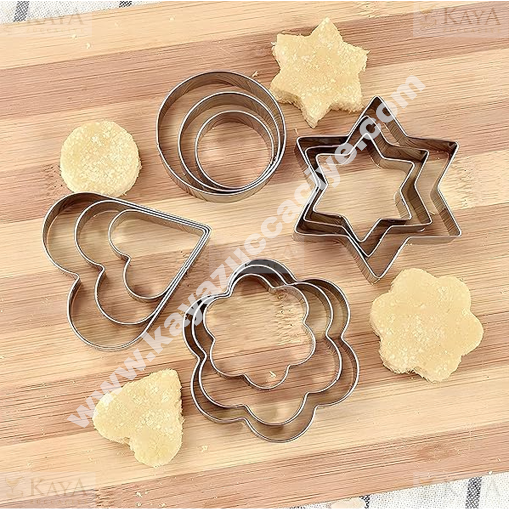 BZD IVORY METAL 12 PARÇA KURABİYE KALIBI 1*72