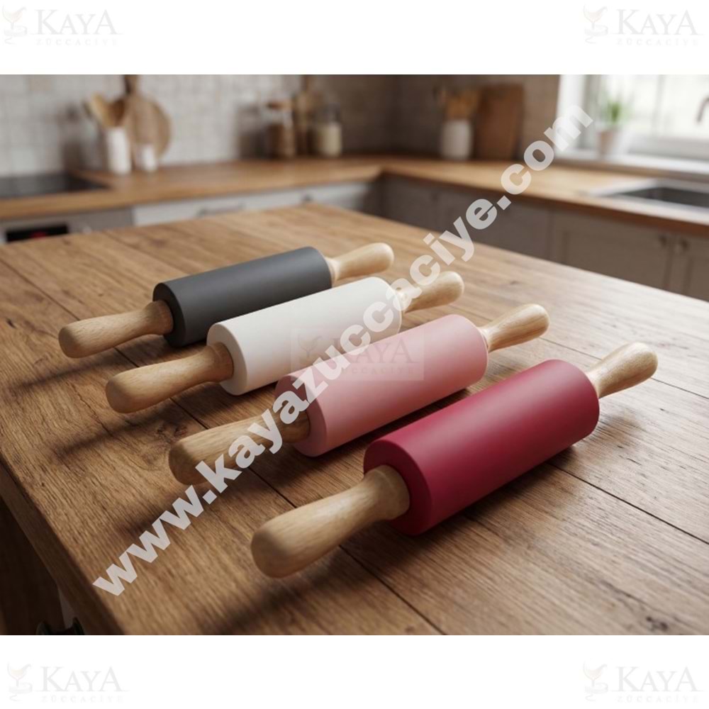 BZD IVORY BAMBU SAPLI SİLİKON MERDANE DÖNERLİ 23 CM 1*24