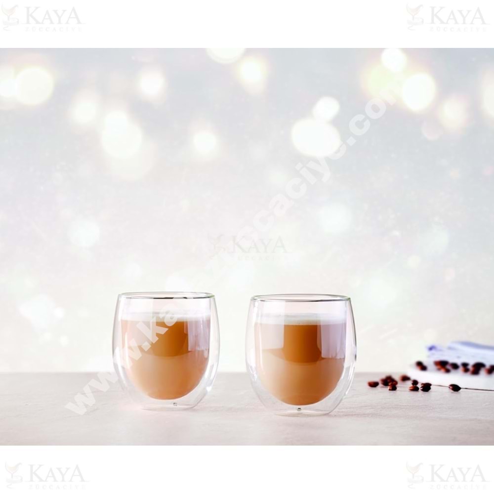 PAŞABAHÇE CAM KUPA KULPSUZ CİDARLI 350 CC BOROSİLİKAT 1*24