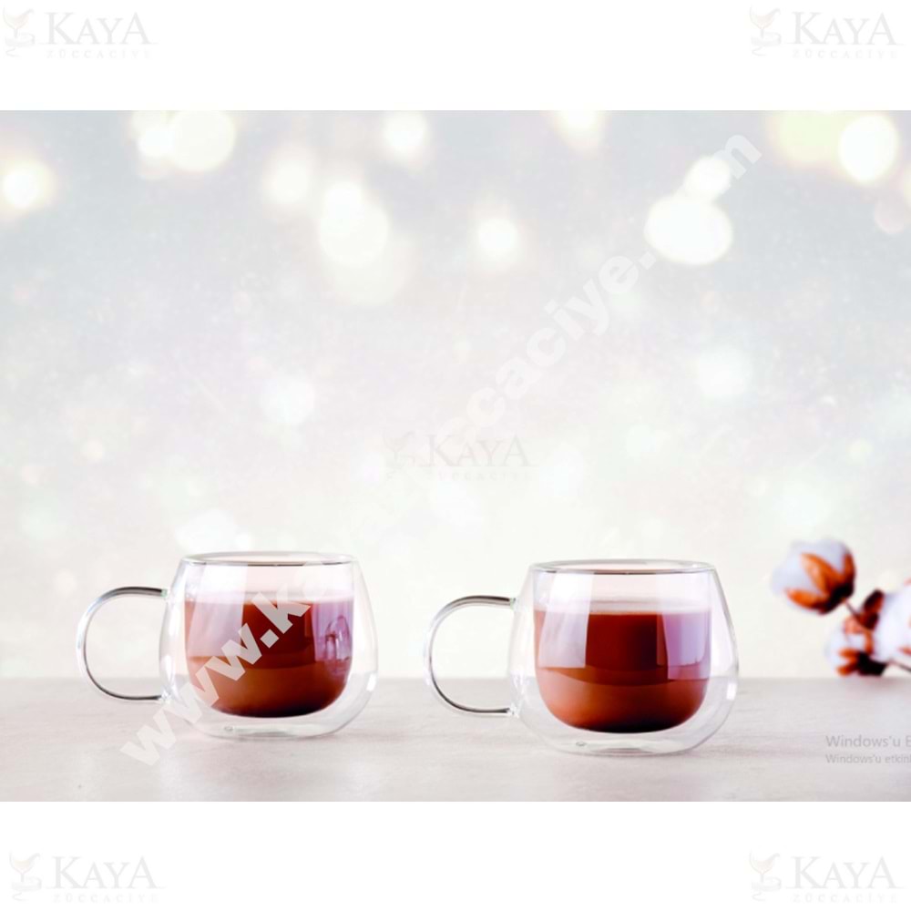 PAŞABAHÇE CAM KUPA KULPLU CİDARLI 400 CC BOROSİLİKAT 1*24