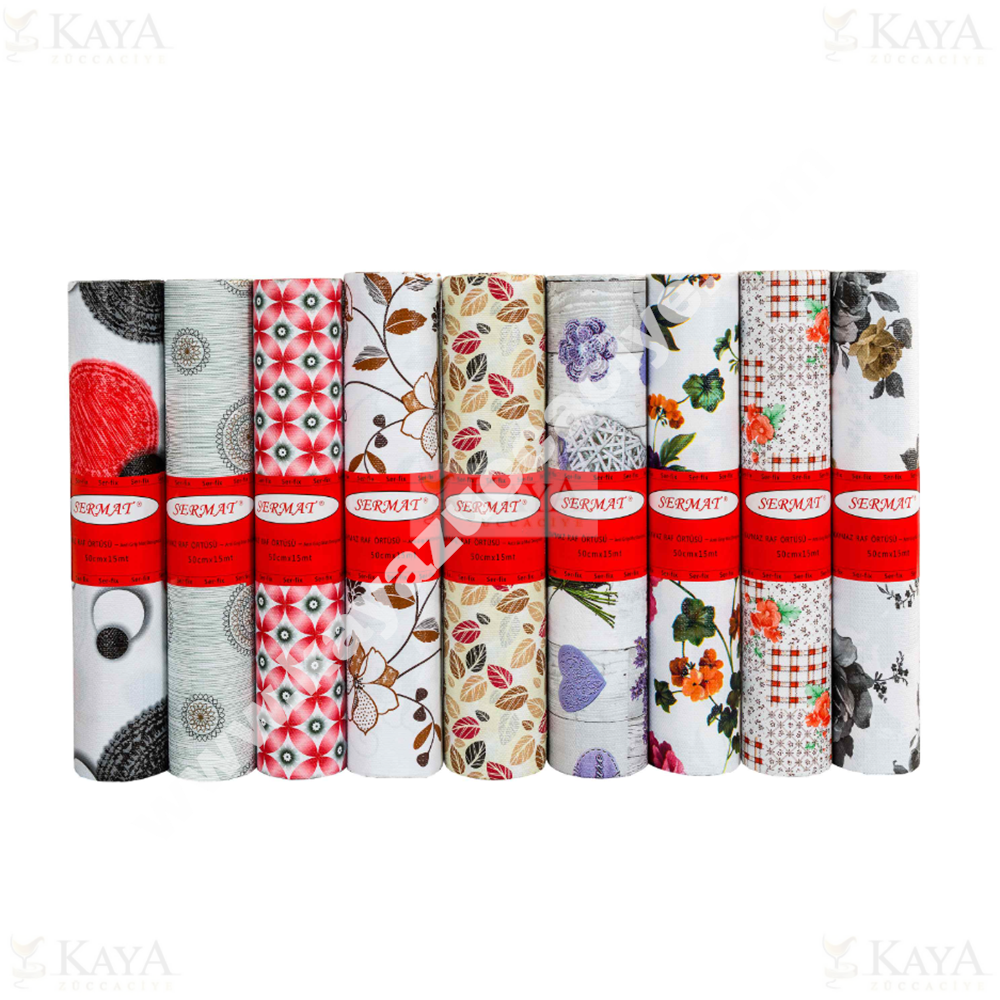 SERMAT DOLAP İÇİ KAYMAZ RAF ÖRTÜSÜ GRİP LİNE 45cm X 15 mt 1*10