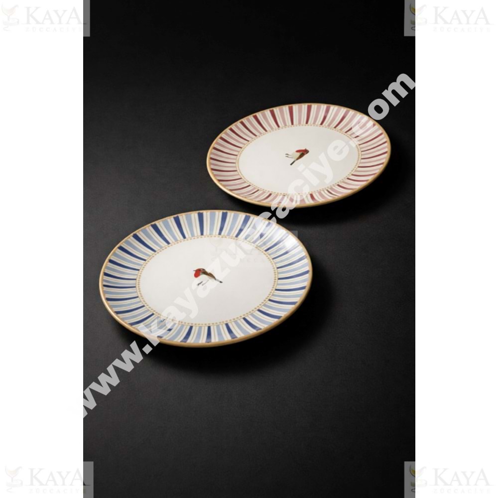 ALİNA HOME SEVDA KUŞU YUVARLAK SERVİS 26,5 CM 1*12