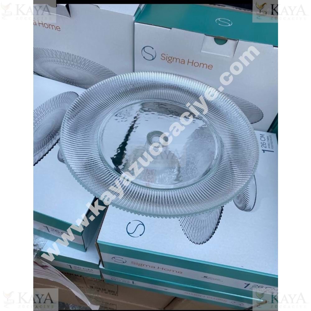 SİGMA AYAKLI SUNUMLUK SENSU CAM 26 CM 1*8