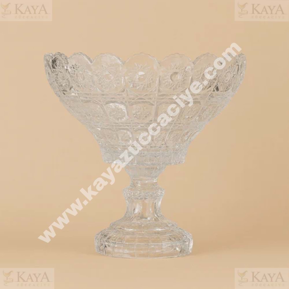 OKS SAKURA MEY-Jİ AYAKLI CAM SUNUMLUK 23 CM 1*4