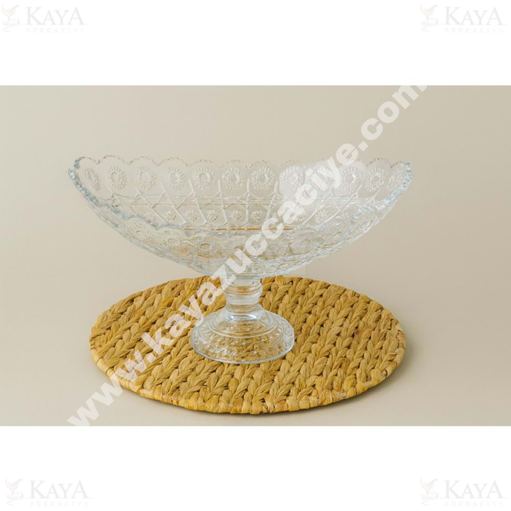 OKS SAKURA MEY-Jİ AYAKLI CAM SUNUMLUK 36 CM 1*4