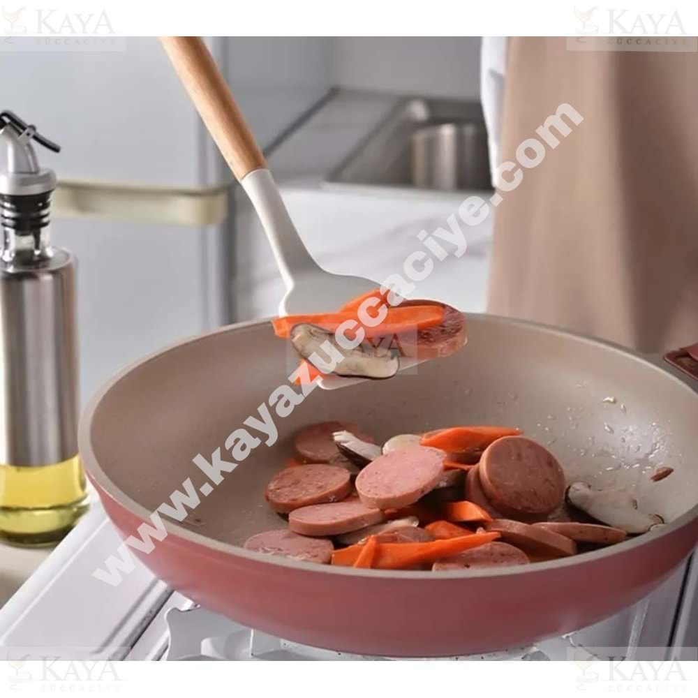 BZD IVORY BAMBU SAPLI SİLİKON SPATULA 32 CM 1*24