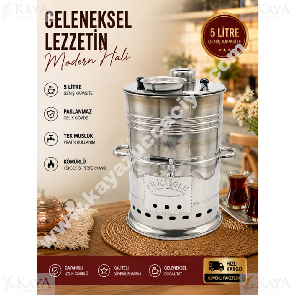 ZEN KROM SEMAVER 5 LT TEK MUSLUK ODUNLU SEMAVER 1*15