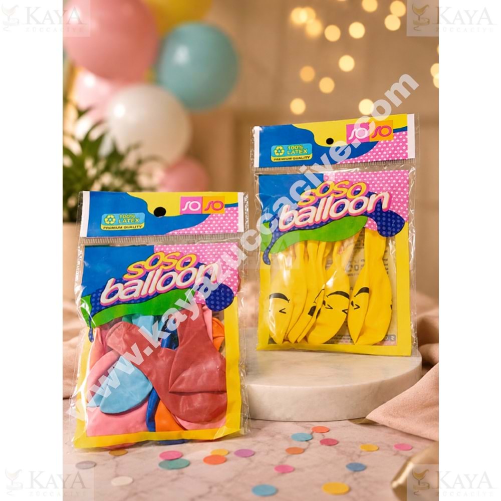 SOSO BALON PREMİUM MİX 1*24*480