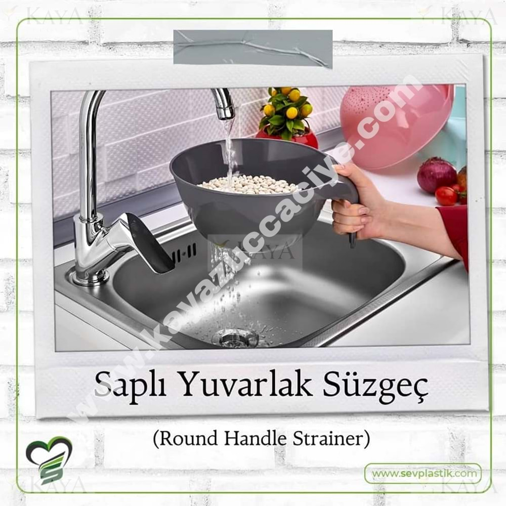 SEV SAPLI YUVARLAK SÜZGEÇ 1*36