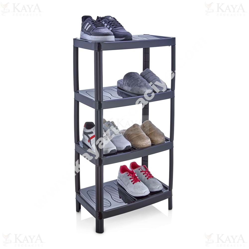 SEV PLS. AYAKKABILIK JUMBO 4 KATLI SİYAH 1*6